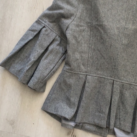 Francesca’s collection jacket blazer pleaded military style Small buttons wool - Picture 9 of 9